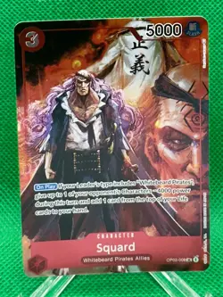 Squard OP02-009 ALT ART One Piece Card Game TCG English Box Topper - Image 2