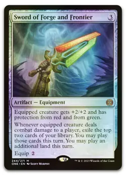 Sword of Forge and Frontier #244 (Foil) NM Phyrexia All Will Be One Magic MTG - Image 1