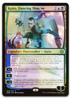 Kaito, Dancing Shadow #204 (Foil) (NM) Phyrexia All Will Be One ONE Magic MTG - Image 1