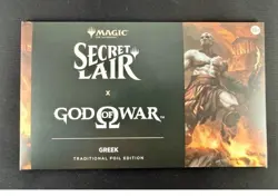 MTG Secret Lair x God of War: Greek Foil Edition PlayStation NEW SEALED - Image 1