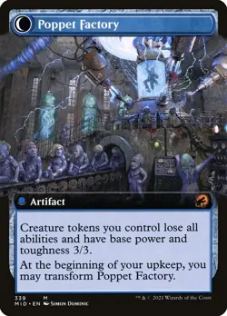 Poppet Stitcher (Extended Art) #339 (Foil) (NM) Midnight Hunt MID Magic MTG - Image 2