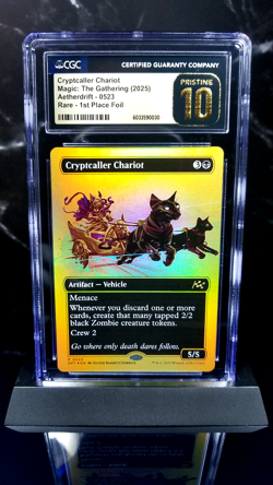 Cryptcaller Chariot Borderless First-Place Foil #523 - CGC Pristine 10💎- 1 of 1 - Image 1