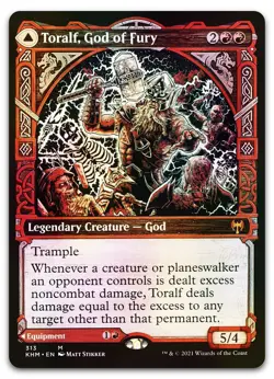 Toralf, God of Fury (Showcase) #313 (Foil) (NM) Kaldheim KHM Magic MTG - Image 1
