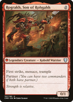Rograkh, Son of Rohgahh #197 (Foil) (MP) Commander Legends CMR Magic MTG - Image 1