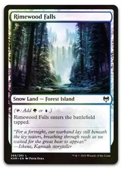 Rimewood Falls #266 (Foil) (NM) Kaldheim KHM Magic MTG - Image 1