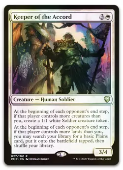 Keeper of the Accord #27 (Foil) (LP) Commander Legends CMR Magic MTG - Image 1