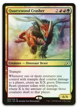 Quartzwood Crasher #201 (Foil) (NM) Ikoria IKO Magic MTG - Image 1