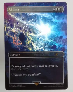 Ultima - Foil Borderless Final Fantasy Standard Showdown Promo MTG NEAR MINT - Image 1