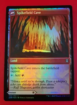 1x Spikefield Hazard & Spikefield Cave | FOIL | Zendikar Rising | MTG Magic - Image 2
