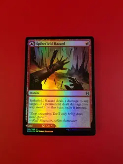 1x Spikefield Hazard & Spikefield Cave | FOIL | Zendikar Rising | MTG Magic - Image 3
