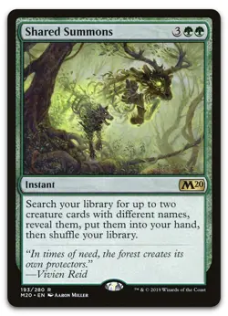 Shared Summons #193 (LP) Core Set 2020 M20 Magic MTG - Image 1