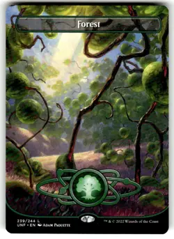 Forest (239) (Borderless) Unfinity Regular MTG - Image 1
