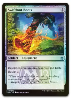 Swiftfoot Boots #234 (Foil) (NM) Masters 25 A25 Magic MTG - Image 1