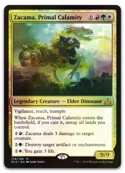 Zacama, Primal Calamity #174 (Foil) (NM) Rivals of Ixalan RIX Magic MTG - Image 1