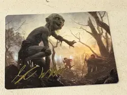 mtg gold signature Smeagol Helpful Guide, Lord of the Rings Art Series 24/81 - Image 1