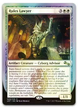 Rules Lawyer #20 (Foil) (NM) Unstable UST Magic MTG - Image 1