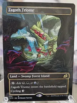 Zagoth Triome (Showcase) - Ikoria (IKO) - Magic the Gathering NM MTG - Image 1