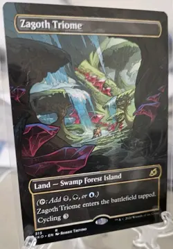 Zagoth Triome (Showcase) - Ikoria (IKO) - Magic the Gathering NM MTG - Image 2