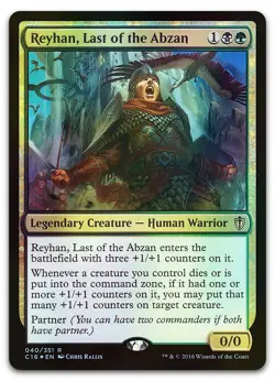 Reyhan, Last of the Abzan #40 (Foil) (NM) Commander 2016 C16 Magic MTG - Image 1