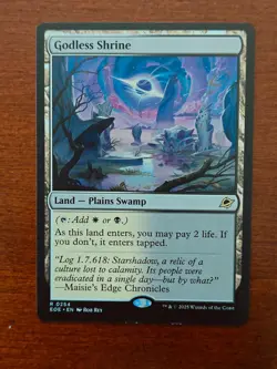 MTGV Edge of Eternities #254 Godless Shrine - Image 1