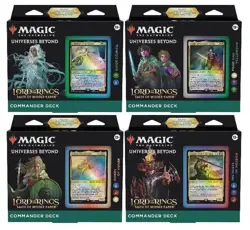 (SET of 4) MTG Lord Of The Rings Tales Of Middle-Earth COMMANDER DECK Set SEALED - Image 1