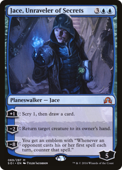 Jace, Unraveler of Secrets #69 (MP) Shadows over Innistrad SOI Magic MTG - Image 1