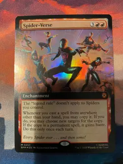 MTG Spider Man Spider Verse Extended Art Foil - Image 1