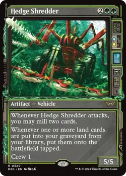 Hedge Shredder (Showcase) - Duskmourn DSK - Rare - MTG Magic Pack fresh - Image 1