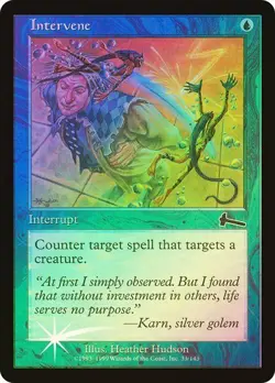 Urza's Legacy MTG FOIL Intervene Magic - Image 1