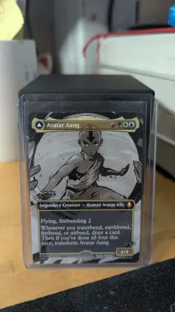 1x Avatar Aang Borderless 0308 NM - Magic MTG TLA TLE x1 - Image 1