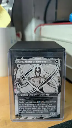1x Avatar Aang Borderless 0308 NM - Magic MTG TLA TLE x1 - Image 2