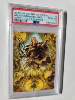 MTG Nissa of Shadowless Boughs PSA 10 GEM MINT 2020 Art Series Gold Signature #6 - Image 4
