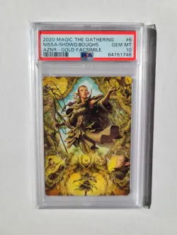 MTG Nissa of Shadowless Boughs PSA 10 GEM MINT 2020 Art Series Gold Signature #6 - Image 5