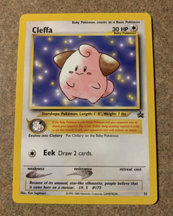 2001 CLEFFA BLACK STAR PROMO #31 POKEMON TCG NM - Image 1
