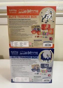 Pokemon TCG Sun and Moon Base Set ETB Set of 2 - Brand New Sealed - Image 2