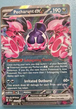 Pokemon Shrouded Fable Pecharunt Ex 039/064 Rare Mint! - Image 1