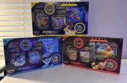 Pokemon Eeveelution Vmax Premium Collection Set of 3 Jolteon Flareon Vaporeon - Image 1