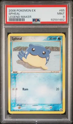 2006 POKEMON EX LEGEND MAKER #65 SPHEAL PSA 9 - Image 1