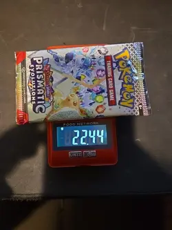 22.44g HEAVY Prismatic Evolutions Pokemon Sealed Booster Pack New - Image 1