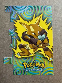 Pokemon TOPPS The Movie Animation Non Holo DIE CUT Alakazam EV9 of 12 - Image 1