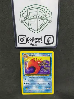 POKEMON FOSSIL 1° EDIZIONE KINGLER NON COMUNE 38/62 NM- - Image 1