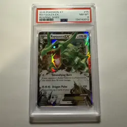 2015 Pokemon XY Rayquaza EX 75/108 Roaring Skies Holo Ultra Rare PSA 8 NM-MT #75 - Image 1