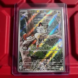 Pokemon Phantasmal Flames Meowth 106/94 Illustration Rare Full Art Holo TCG - Image 1