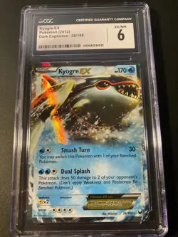 CGC 6 kyogre ex dark explorers 2012 BW Pokemon - Image 1