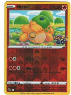 Numel 13/78 Pokemon GO Reverse Holo Common Pokemon TCG - Image 1