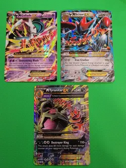 Pokemon TCG Mega M Gallade 35/108 Scizor 77/122 Tyranitar 43/98 EX Lot LP/LP/MP - Image 1