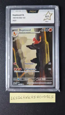 Carte Pokemon "Reptincel FA 169/165" - Gradee PCA 9,5 - Image 1