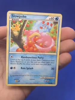 2010 Pokemon HGSS Undaunted Slowpoke 66/90 Regular Common LP - Image 2