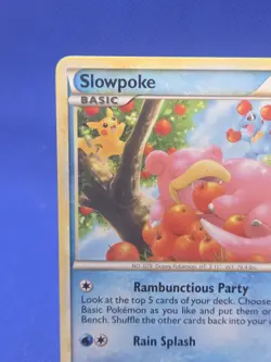 2010 Pokemon HGSS Undaunted Slowpoke 66/90 Regular Common LP - Image 3