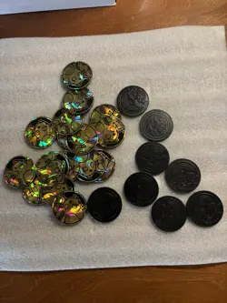 Pokemon Game Pikachu Holographic Plastic Coins. Lot Of 24 - Image 2